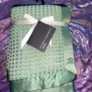 Olive Green Gerber Baby Blanket